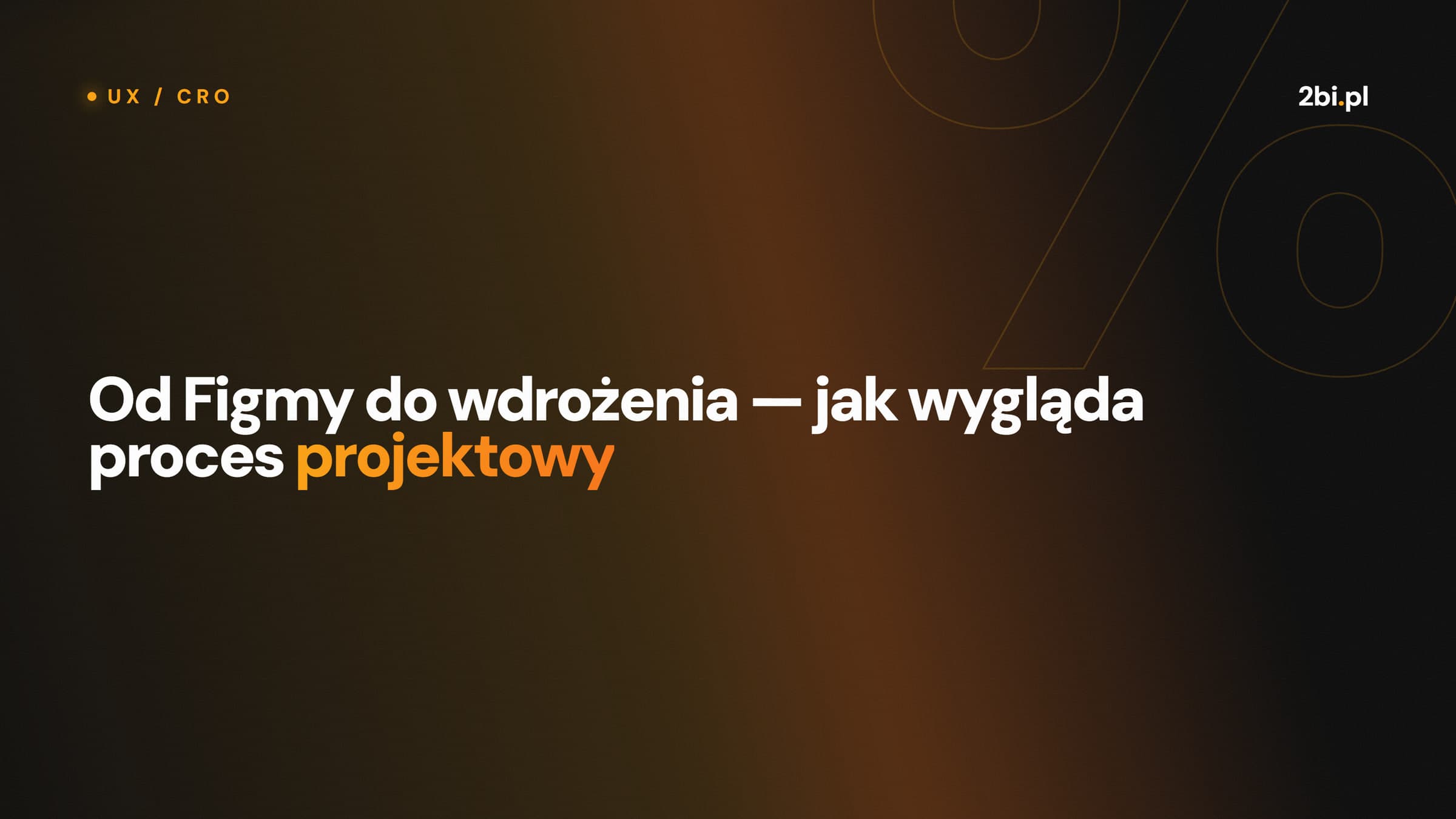 Okładka wpisu „Od Figmy do wdrożenia — jak wygląda proces projektowy” na blogu 2bi.pl